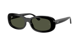 Ray-Ban Oval Frame Sunglasses For Women In Black