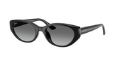 Ray-Ban Womens Oval Gradient Sunglasses In Black