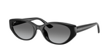 Ray-Ban Womens Oval Gradient Sunglasses In Black