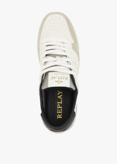 Replay Mens Epic M Base Wall White/Black/Beige Shoes