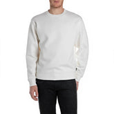 Replay Mens Crew Neck Sweatshirt In White