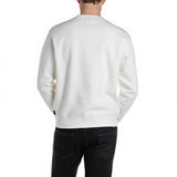 Replay Mens Crew Neck Sweatshirt In White