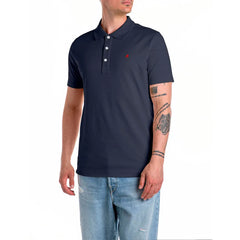 Replay M3011 22696M Cotton Polo-Shirt With Emb 970 Navy