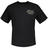 Replay Men Custom Print Front & Back T-Shirt In Black
