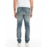Replay Mens 009 Jeans In Blue Green