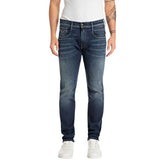 Replay Mens Hyperflex Stretch Denim Jean In Blue