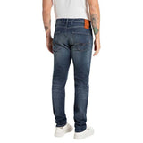 Replay Mens Hyperflex Stretch Denim Jean In Blue