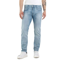 Replay Mens C42 Jeans In Light Blue