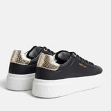 Replay Womens Notting W Image Shoes In Black & Gold