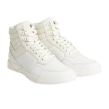 Calvin Klein High Top Lace Up Sneaker In White