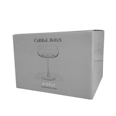 Champagne Coupe Set Of 4-Ripple