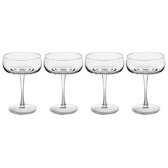 Champagne Coupe Set Of 4-Ripple