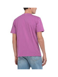 Replay Mens Custom Print Short Sleeves T-Shirt In Purple