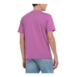 Replay Mens Custom Print Short Sleeves T-Shirt In Purple