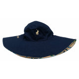 Polo Womens Floral Reversible Bucket Hat In Blue/Stone Multi