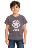 Jeep Boys Star Logo T-Shirt In Charcoal