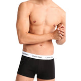 Calvin Klein Mens 3 Pack Trunks Set In Blue