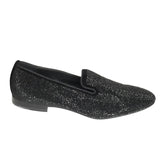 Louis Leeman Slip On Shoes With Swarovski In Black