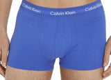 Calvin Klein Mens 3 Pack Trunks Set In Blue