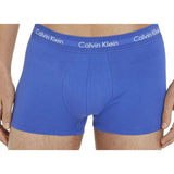 Calvin Klein Mens 3 Pack Trunks Set In Blue