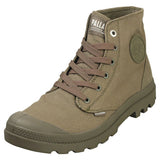 Palladium Mens Mono Chrome Shoes In Olive Night