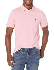 Tommy Hilfiger Slim Placket Polo Ext Pink