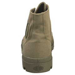 Palladium Mens Mono Chrome Shoes In Olive Night