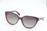 Jimmy Choo Snake Texture Frame Sunglasses In Pink