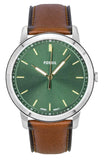 Fossil Mens Minimimalist Brown Leather Casual Watch