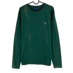 Gant Mens Original Long Sleeve T-Shirt In Green