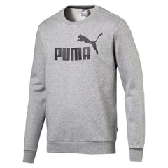 Puma Mens Ess No.1 Logo Crew Fleece Grey Sweater