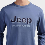 Jeep Mens Fashion Basic Graphic T-Shirt In Slate