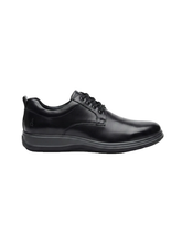 Hush Puppies Mens Stephan Leather Shoes In Black