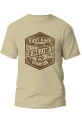 Sniper Mens Hunt Hard T-Shirt In Dark Stone