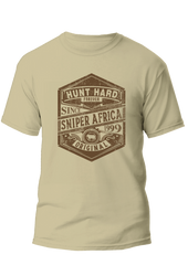 Sniper Mens Hunt Hard T-Shirt In Dark Stone