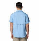 Columbia Mens Silver Ridge Utility Lite Shirt In Light Blue