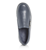 Green Cross Ladies Side Zip Slip On Shoes In Navy