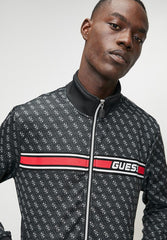 Guess Mens Korbin Full Zip Tracksuit In Black