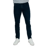 Soviet Mens Slim Leg Fashion Jeans In Blue Black
