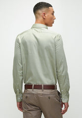 Polo Essential Sateen Shirt For Men In Sage