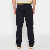 Jeep Mens Bolt Fixed Twill Cargo Pants Black