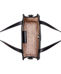 Guess Breena Mini Tote In Coal