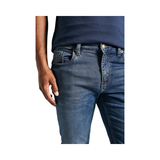 Polo Mens Knitted Slim Leg Denim Medium Wash