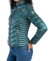 Sissy boy Womens Cropped Puffer Jacket Ravilla In Green