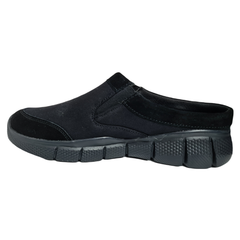 Hush Puppies Mens Equally Slide Black Canvas Shoes
