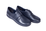 Green Cross Ladies Self Fastening Strap Shoe In Navy
