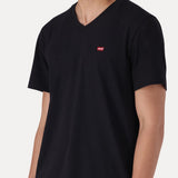 Levi's Mens Original Housemark Vneck T-Shirt In Black