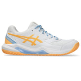 Asics Womens Gel-Dedicate Padel Shoes White/Orange Glow