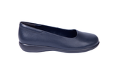 Green Cross Womens Flat Slip On Pump In Navy