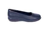 Green Cross Womens Flat Slip On Pump In Navy